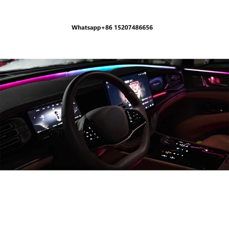 Car Ambient Light 2022-2024 Galaxy Rainbow Kit 28 LED Interior Starlight Roof Starry Sky Fiber Optic Light 12V IP65