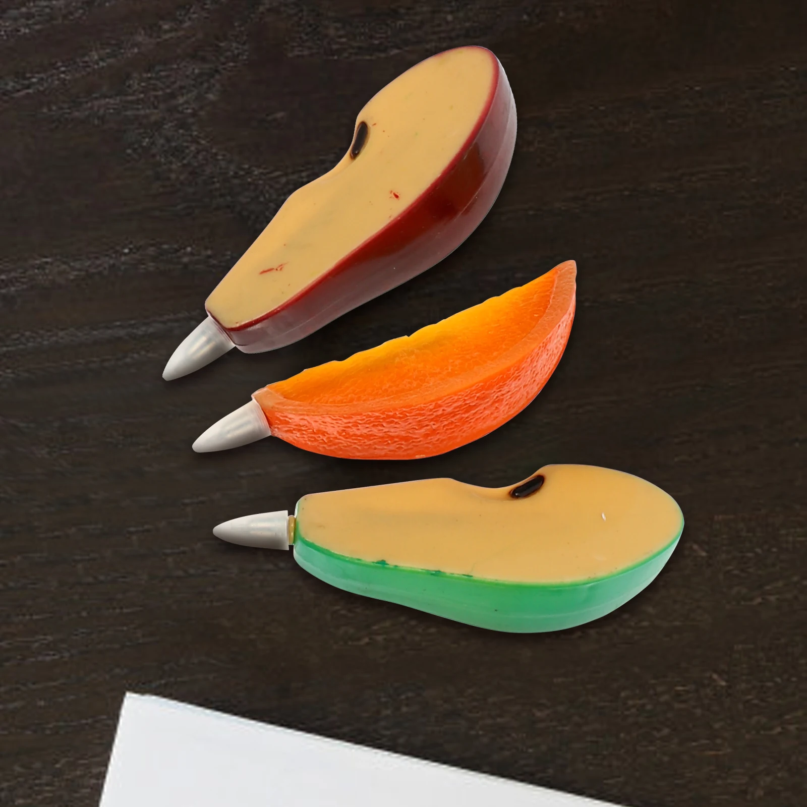 

7 Pcs Cartoon Fruit Pen Student Stationery Watermelon Writing Pens Coloring Gel for Plastic Fun Teens