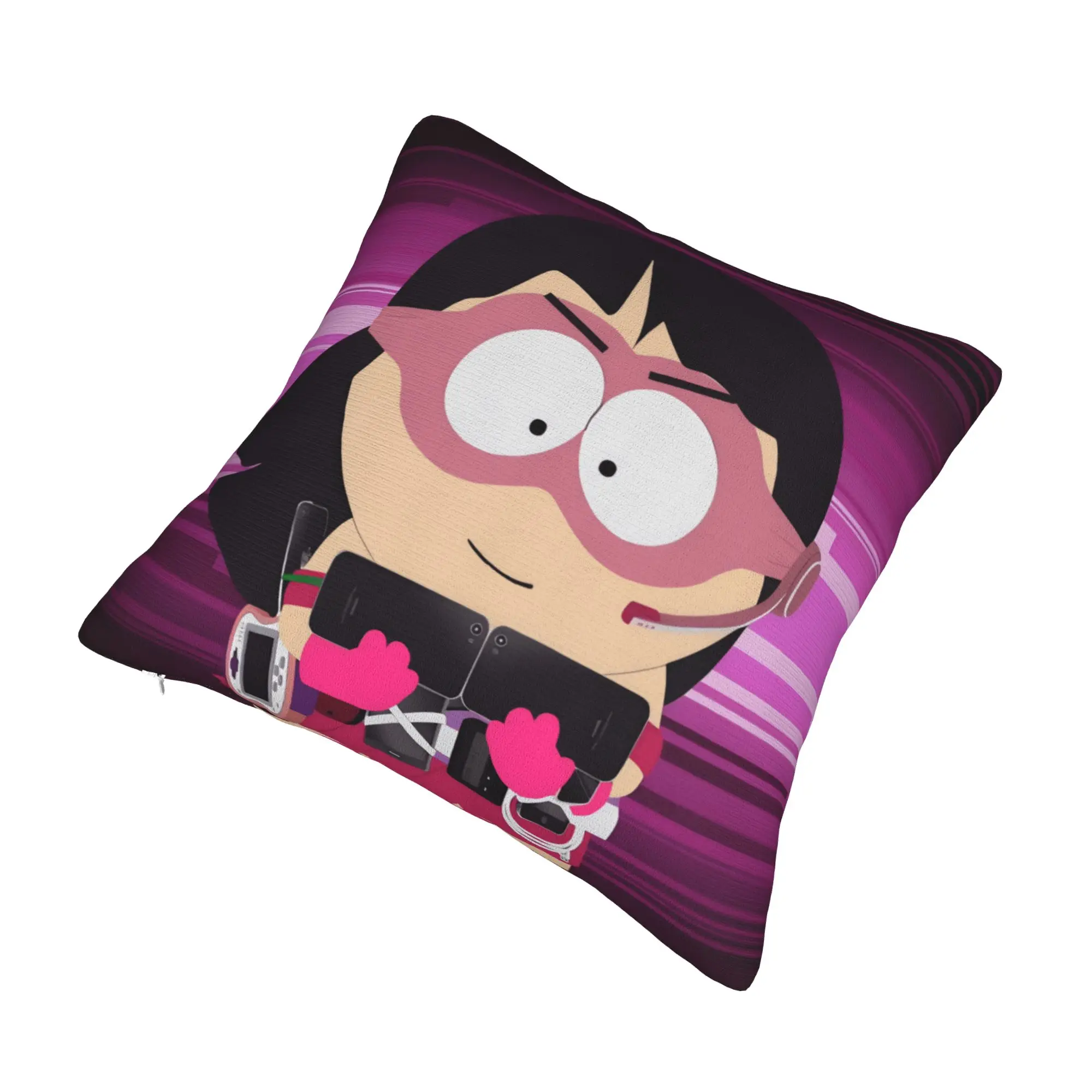 Nordic Style South's Park Cushion Cover 45x45cm Polyester Cute Funny Cartoon Pillow for Sofa Square Pillowcase Home Decorative