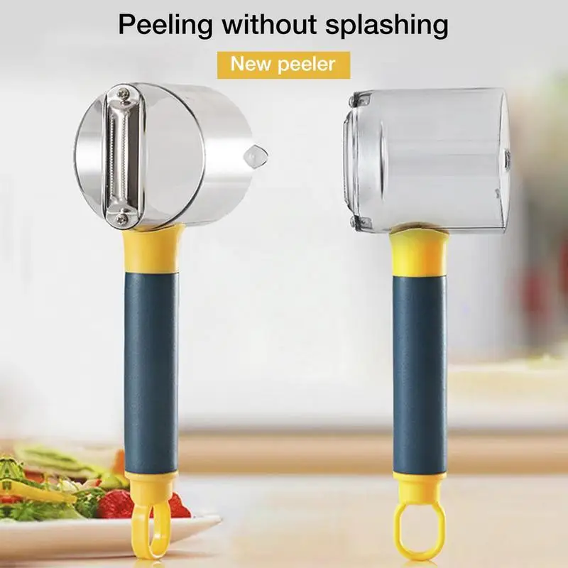 Peeler with Container Stainless Steel Multifunctional Fruit Knife with Storage Box for Vegetable Potato Home Kitchen Accessories