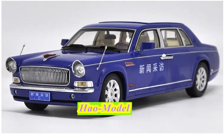 

1:18 For FAW Red Flag CA7600 Model Car Diecast Metal Display Toys Boys Birthday Gifts Hobby Display Collection Ornaments Blue