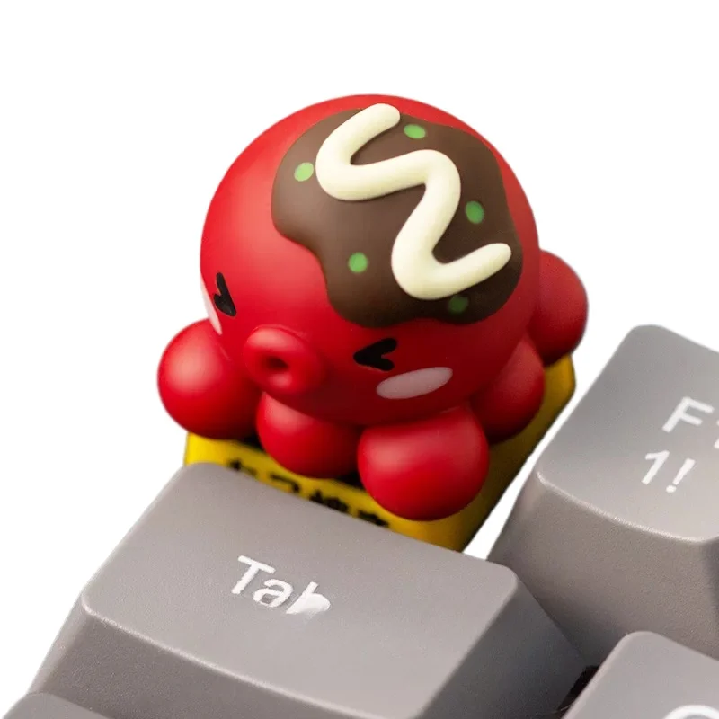 New Anime Figure ‌Octopodidae Personalized Creativity Single 3D Stereo Advanced Resin Keycaps Mechanical Keyboard Gift 6