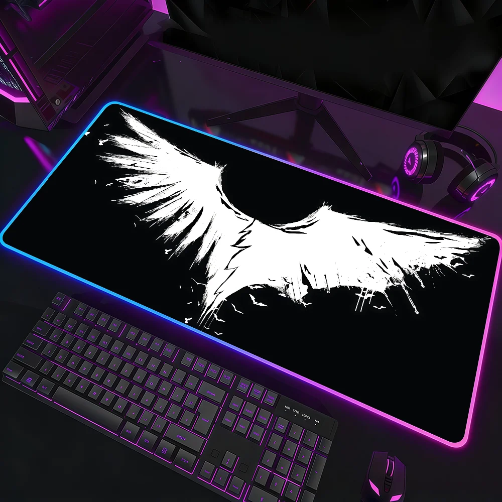 

Singer Duki Mouse Pad Waterproof RGB LED Light Colorful Game Keyboard Non-slip Cover Desk-mat Surface