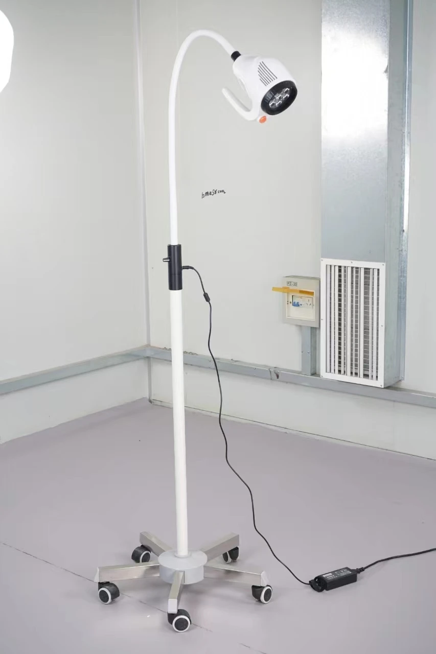 Movable Vertical LED Shadowless Exam Light Adjustable Veterinary  Operating for Pet Clinical Use