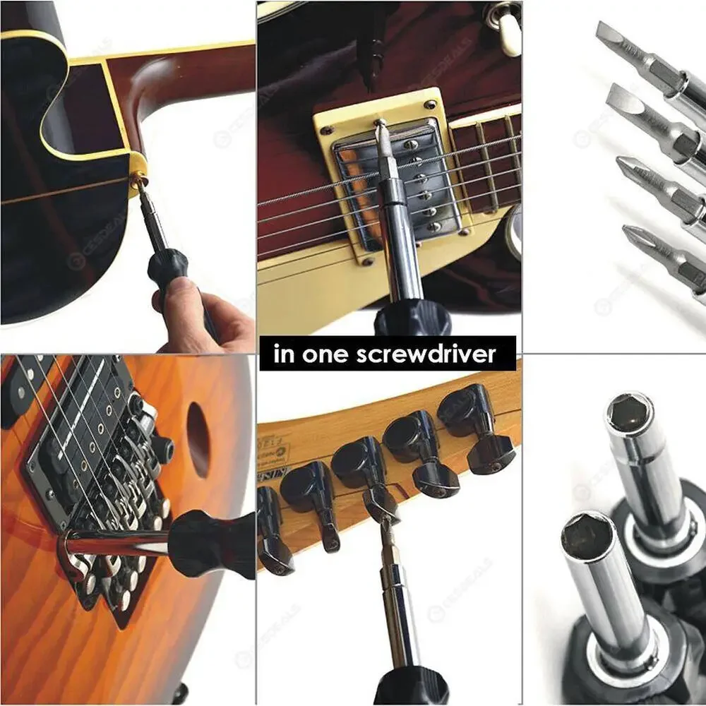 Guitar Instrument Repair Screwdriver Set Combination Tool