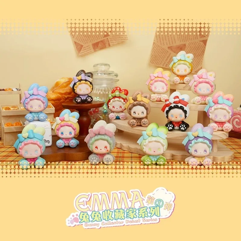 جديد إيما أرنب جامع سلسلة صندوق أعمى عمل الشكل لعبة نموذج دمية زخرفة مكتب صندوق غامض لطيف اليدوية فتاة هدية #4