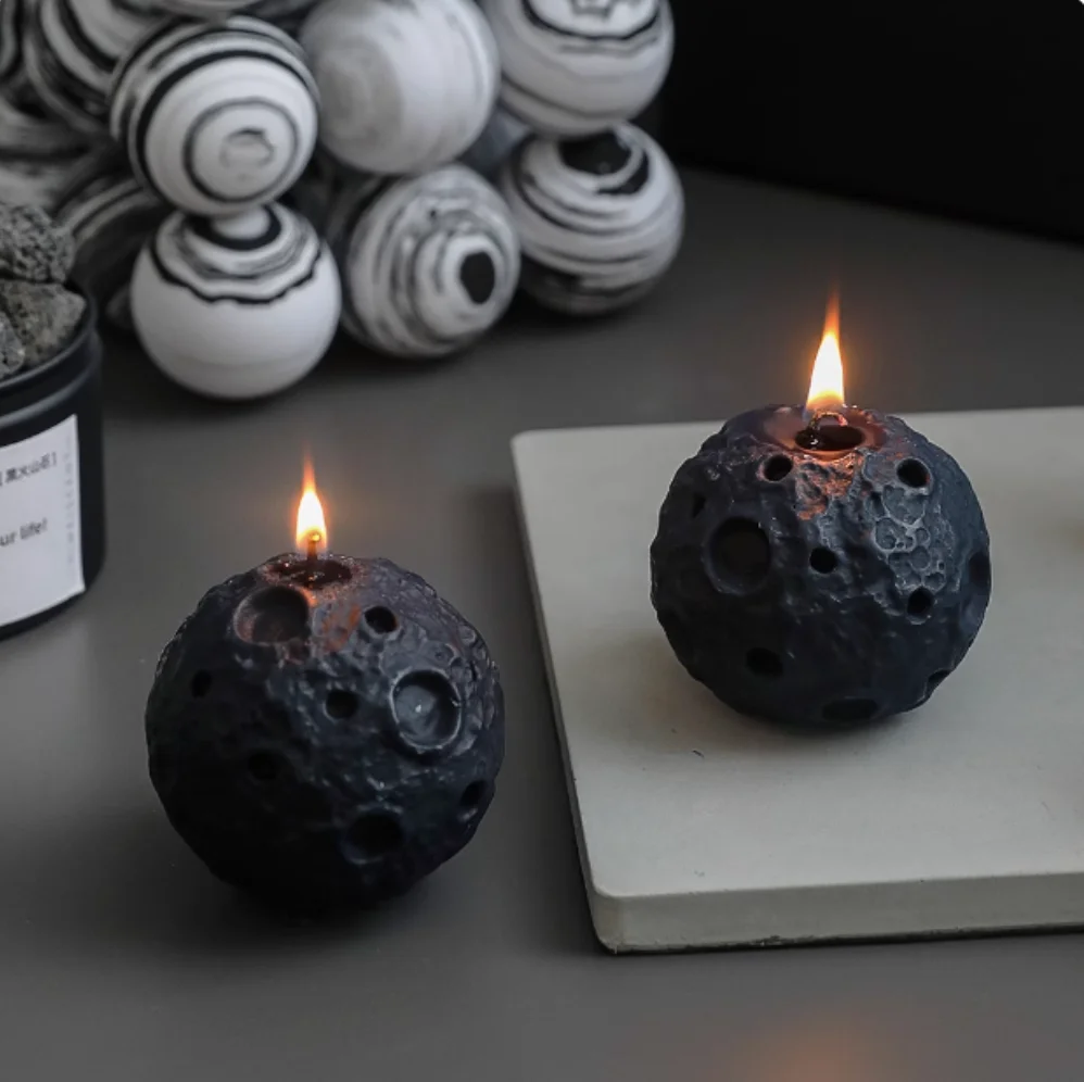 Candle, Black Moon Aromatherapy Candle, Handheld Gift, Small and High End Decorative Candle