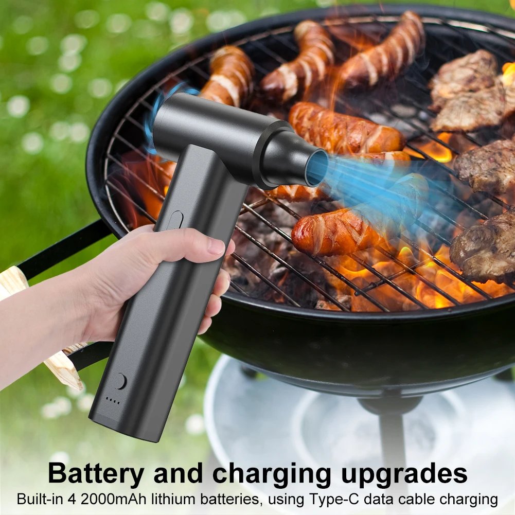 منفضة الهواء المضغوط المحمولة 120000 منفاخ هواء ومكنسة كهربائية PRM 2 in1 منفاخ منفضة لاسلكي لتنظيف لوحة المفاتيح والكمبيوتر