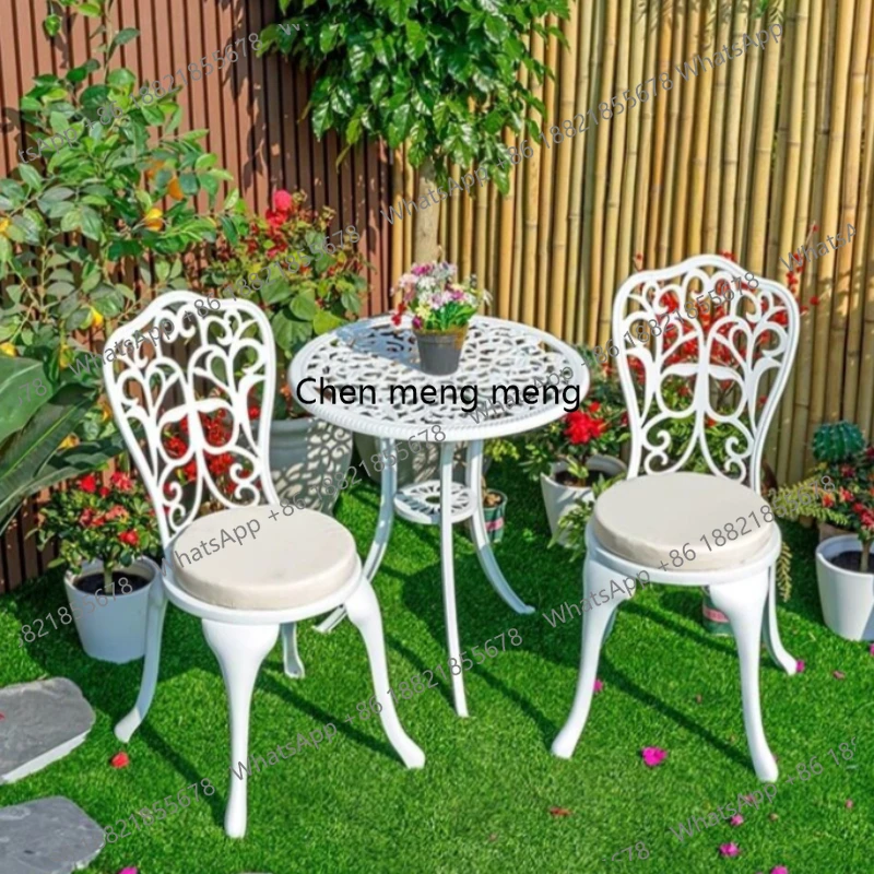 European Style Garden Set Balcony Leisure Courtyard Design Outdoor Garden Set Homestay Villa Furniture Tuinmeubelset