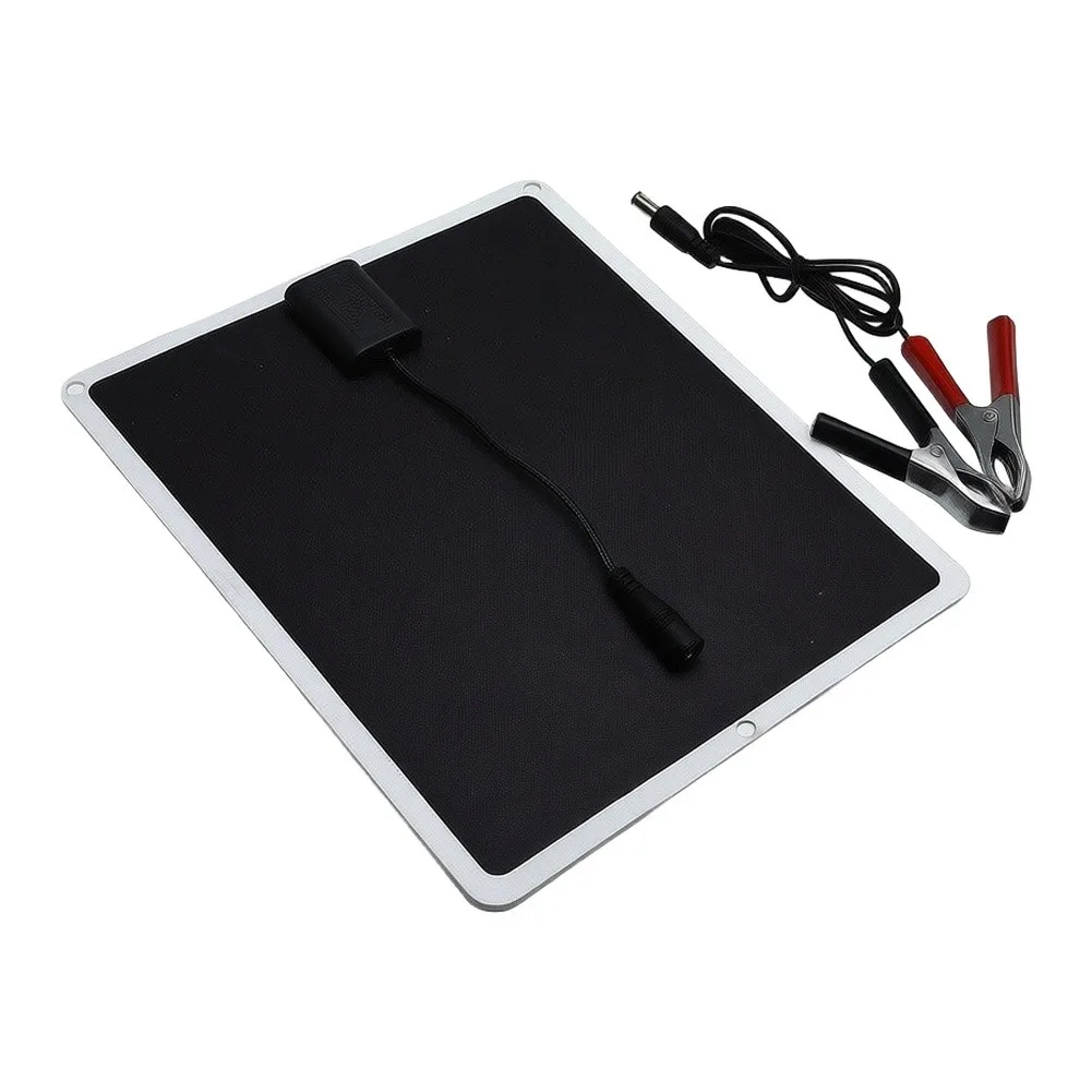 20W Monocrystalline Silicon Solar Panel for Mobile Applications Car Yacht for rv Boat 210mm x 175mm Efficient Sun Conversion
