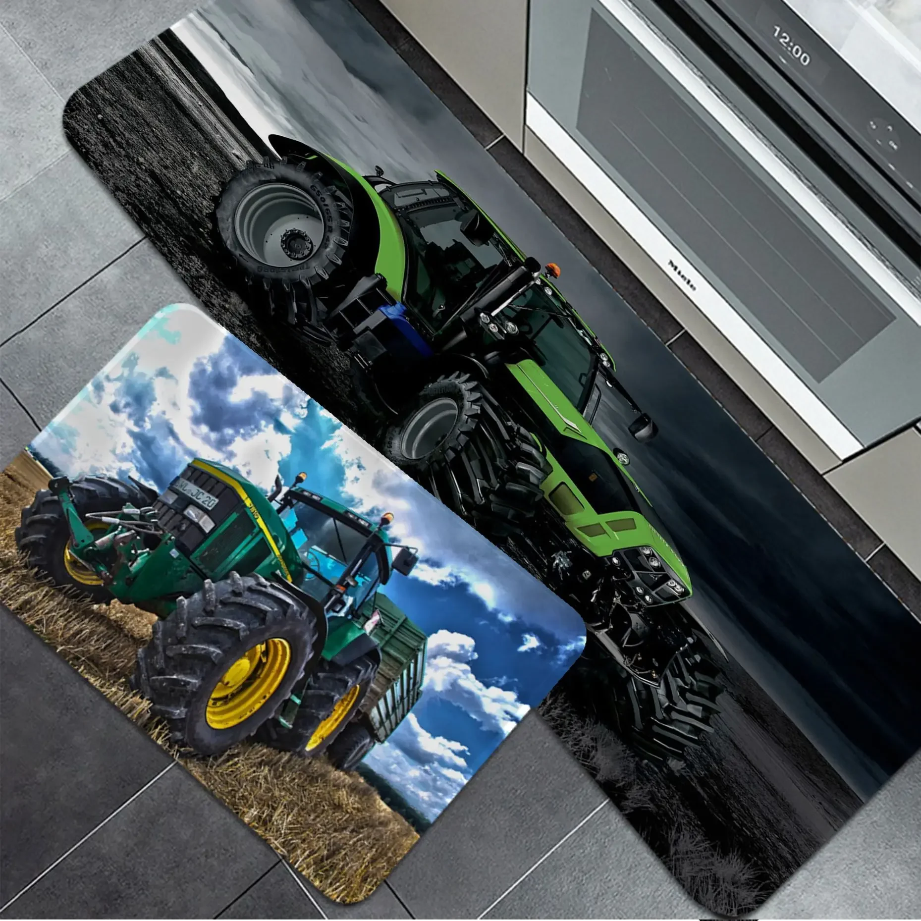 

Tractor Bathroom Hallway Carpet Cheaper Anti-slip Modern Living Room Balcony Printed Doormat Area Rug