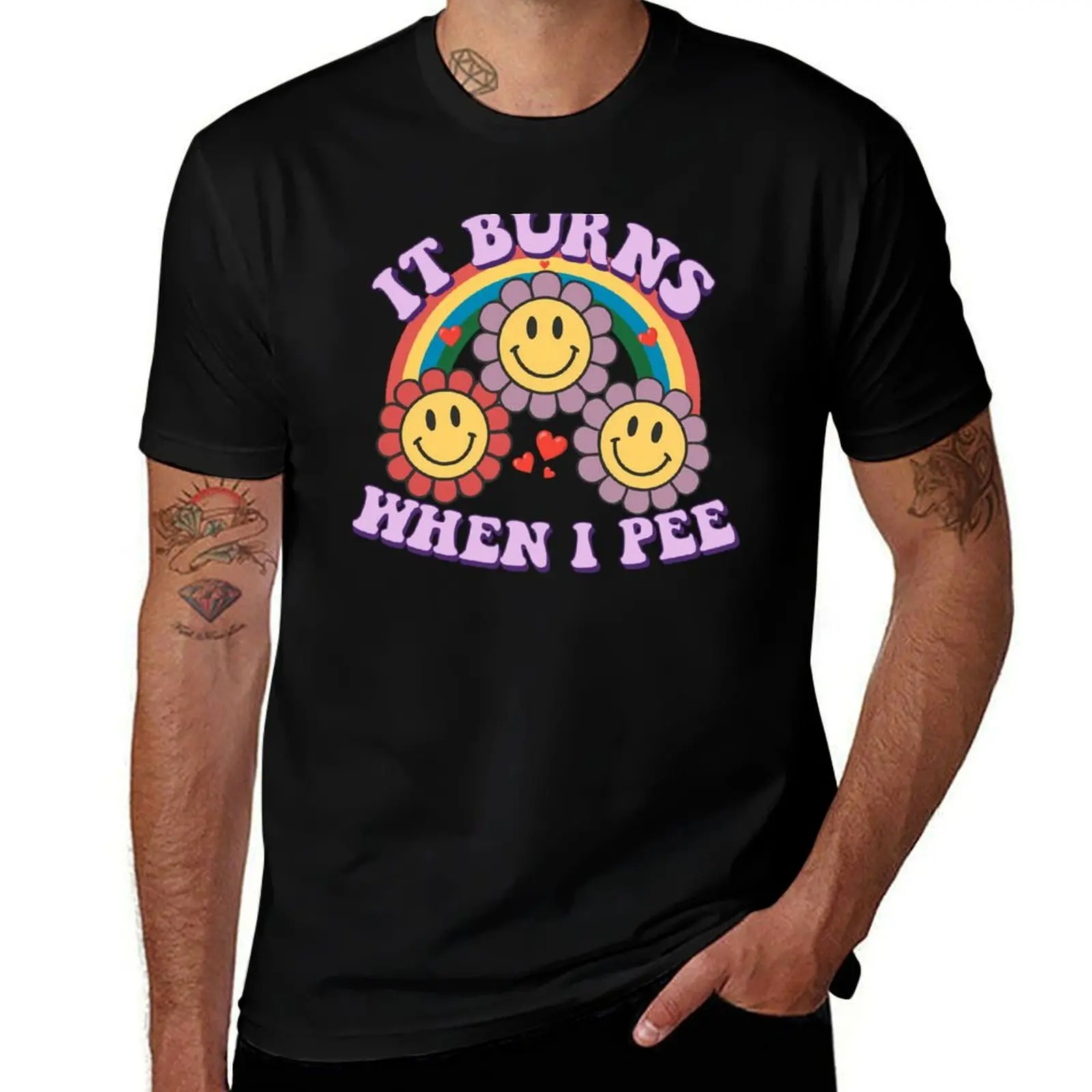

It Burns When I Pee Retro Funny Meme T-Shirt t shirts designer man graphic t shirt graphic t shirts for man T-Shirt