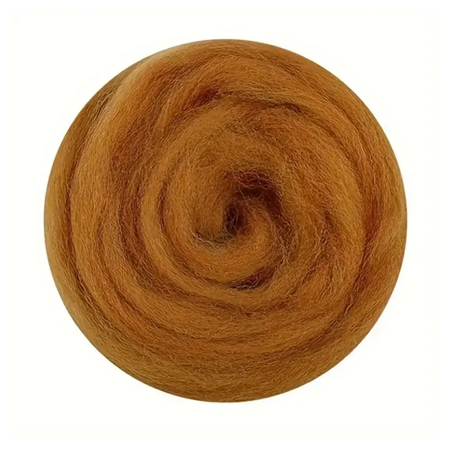 1 Roll, 10 Colors Brown Needle Felting Wool Animal Series Wool Fibre Wool Roving For Needle Wool Felt DIY