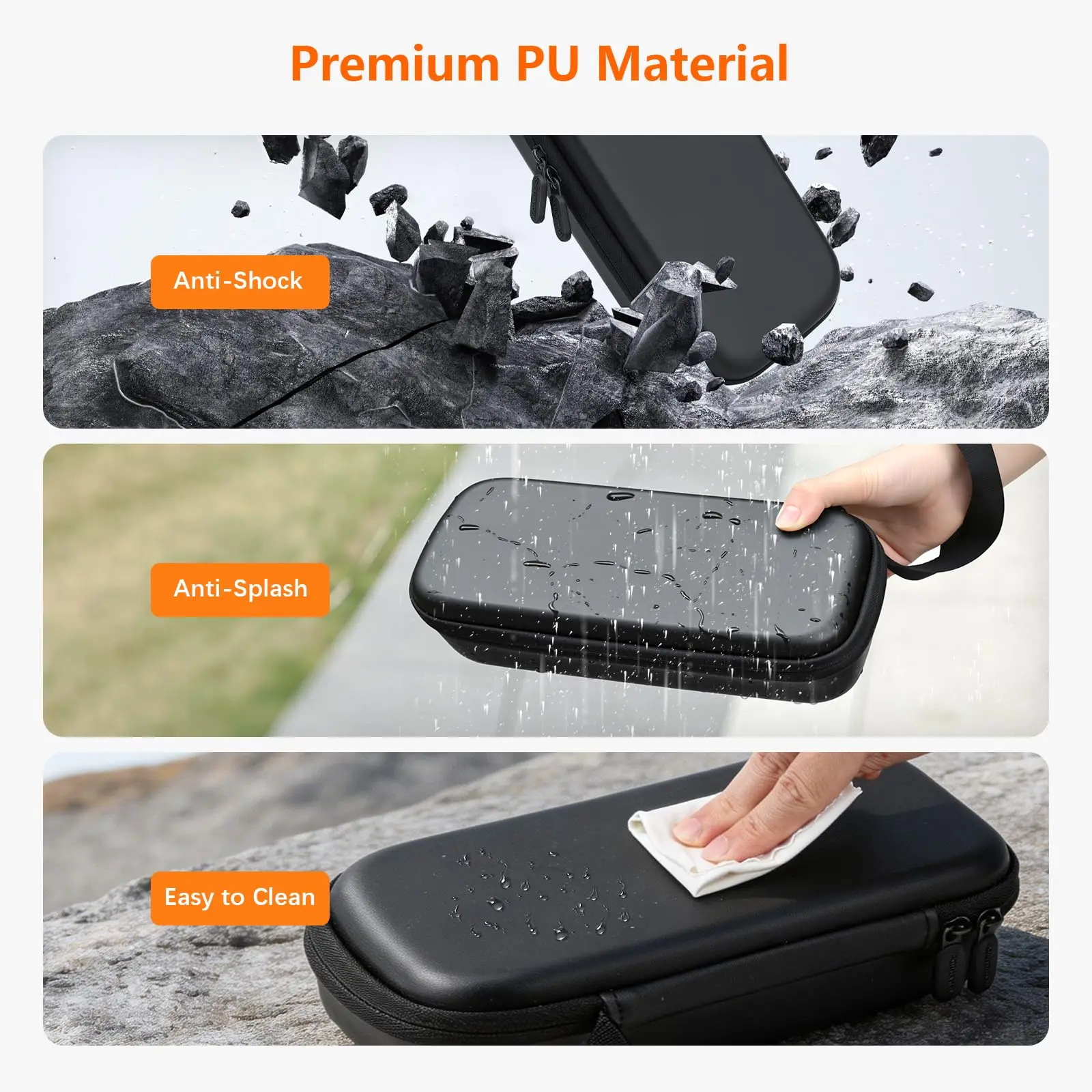 Tragetasche für DJI OSMO Pocket 4P, Pocket 4 Pro Zubehör, kompakte Hartschalen-Reisetasche mit Schultergurt, Aufbewahrungstasche – Detail 6