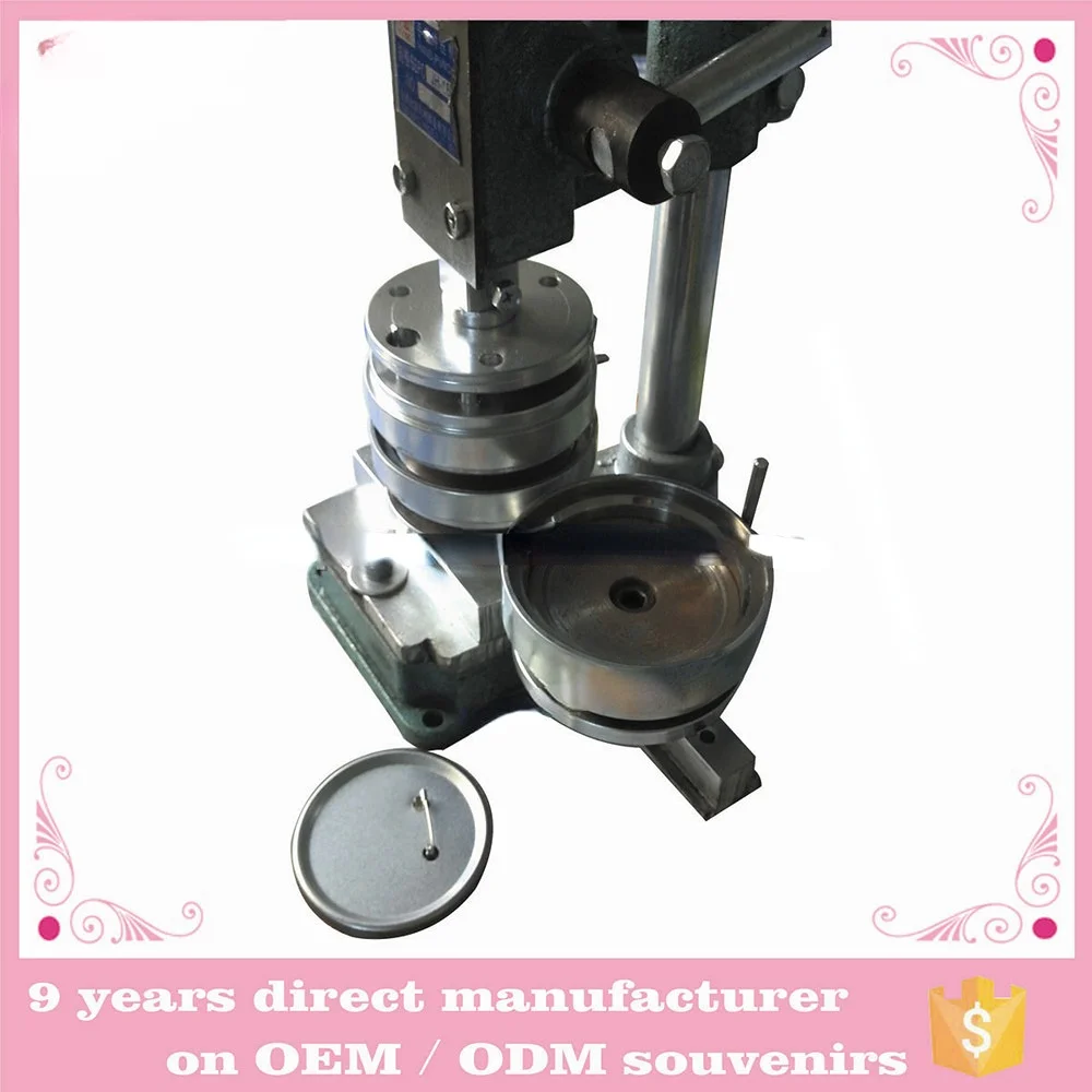 2017 best seller button school pin badge making machine