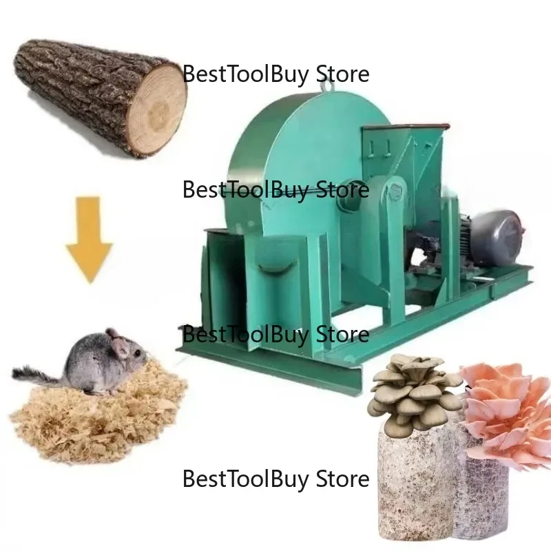 

Oyster mushroom compost making machine sawdust crusher wood crusher 220V engine motor gear bearing