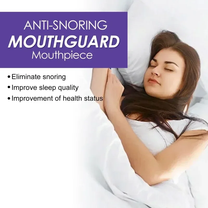 Transparente Anti-Ronco Sleeping Mouthguard, Silicone Anti-Wear, Protetor dos dentes, Almofada para mandíbula do sono noturno, Anti Ronco Bruxismo