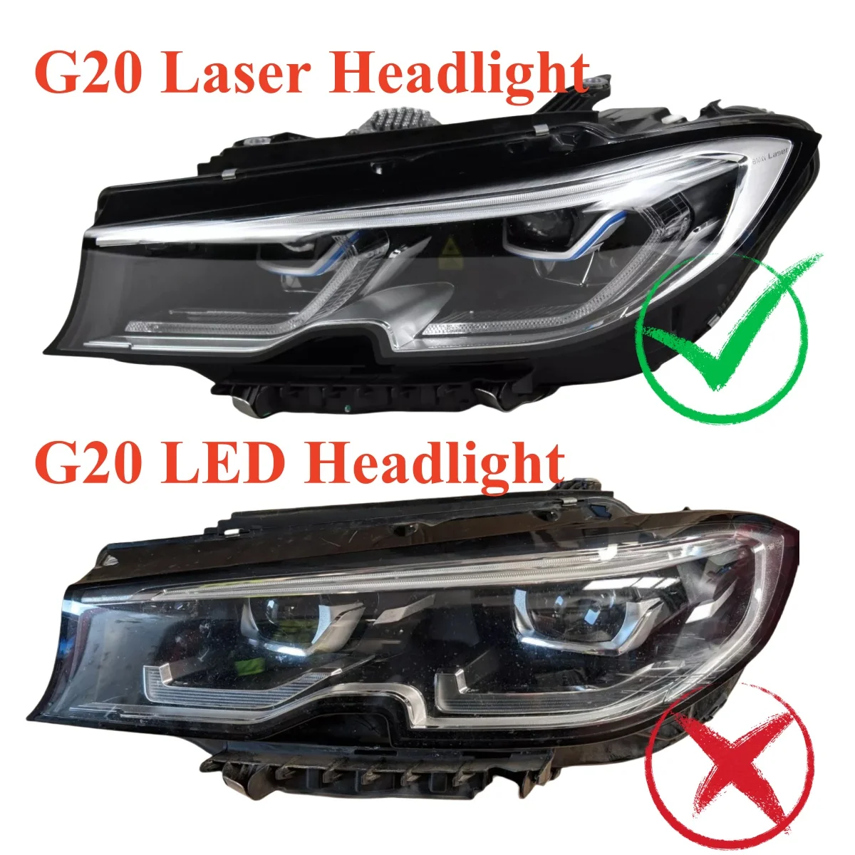 CSL 3 Series G20 Yellow Angel Eyes DRL Modules For 2019 2020 BMW G21 320i 330i M340I G20 Laser Daytime Running Light Red Blue