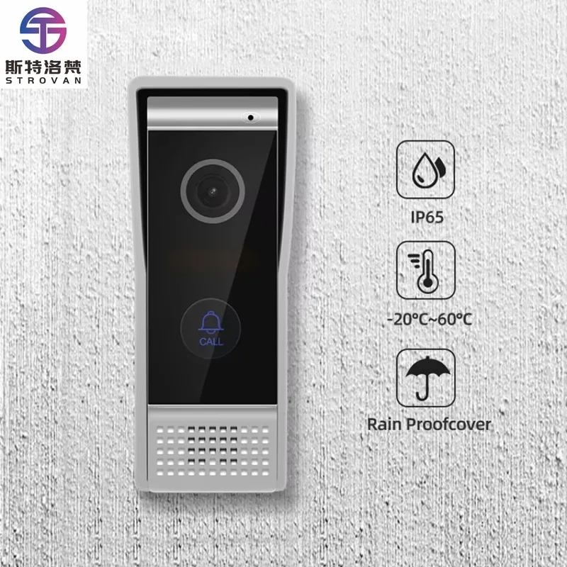 Outdoor Wired  Intercom Waterproof Night Vision  Smart Video Door Phone Motion Detection 720P HD
