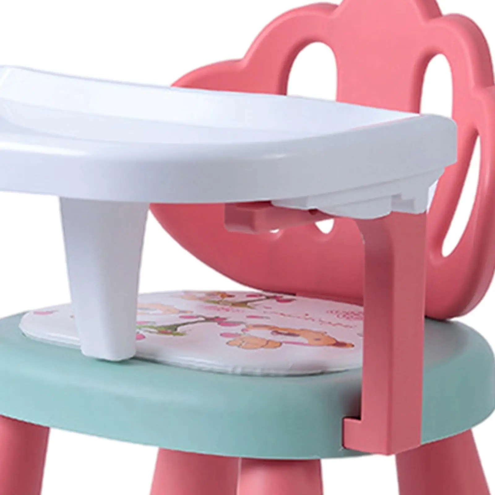 Portable Baby Eating PVC Seat with Adjustable Tray Antiskid Dining Table Low Stool Compact for Toddler Camping Heimreise