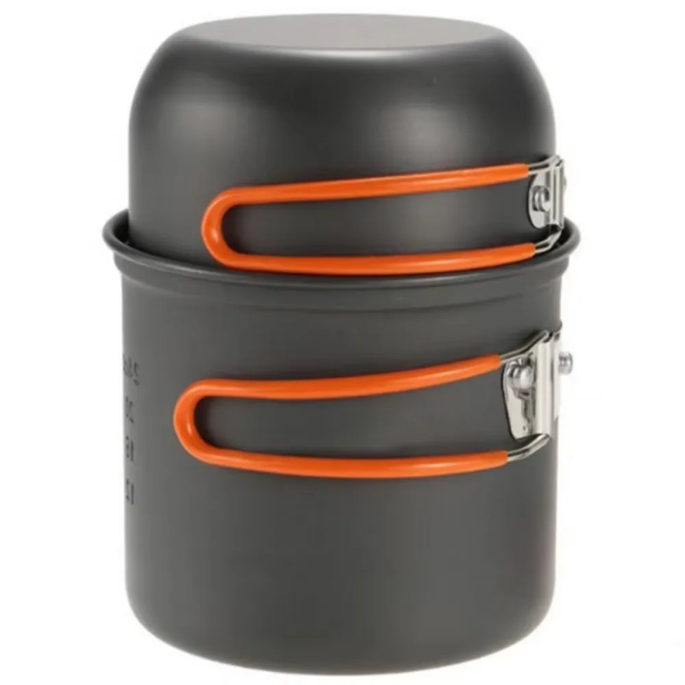 

Набор походной посуды Pot&Cup с сетчатой сумкой: чайник, уличная посуда, термостойкий легкий набор для пикника