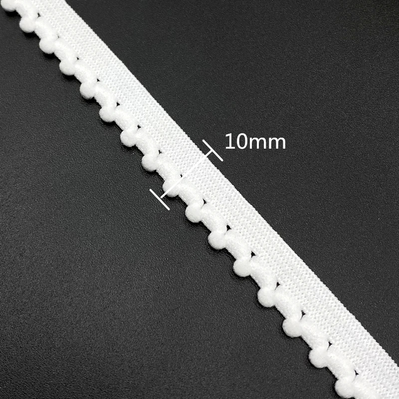 10mm Elastic Band Nylon Ribbon Underwear straps Bra Strap Dress Sewing Lace Trim Garment Accessory Hair Bands DIY