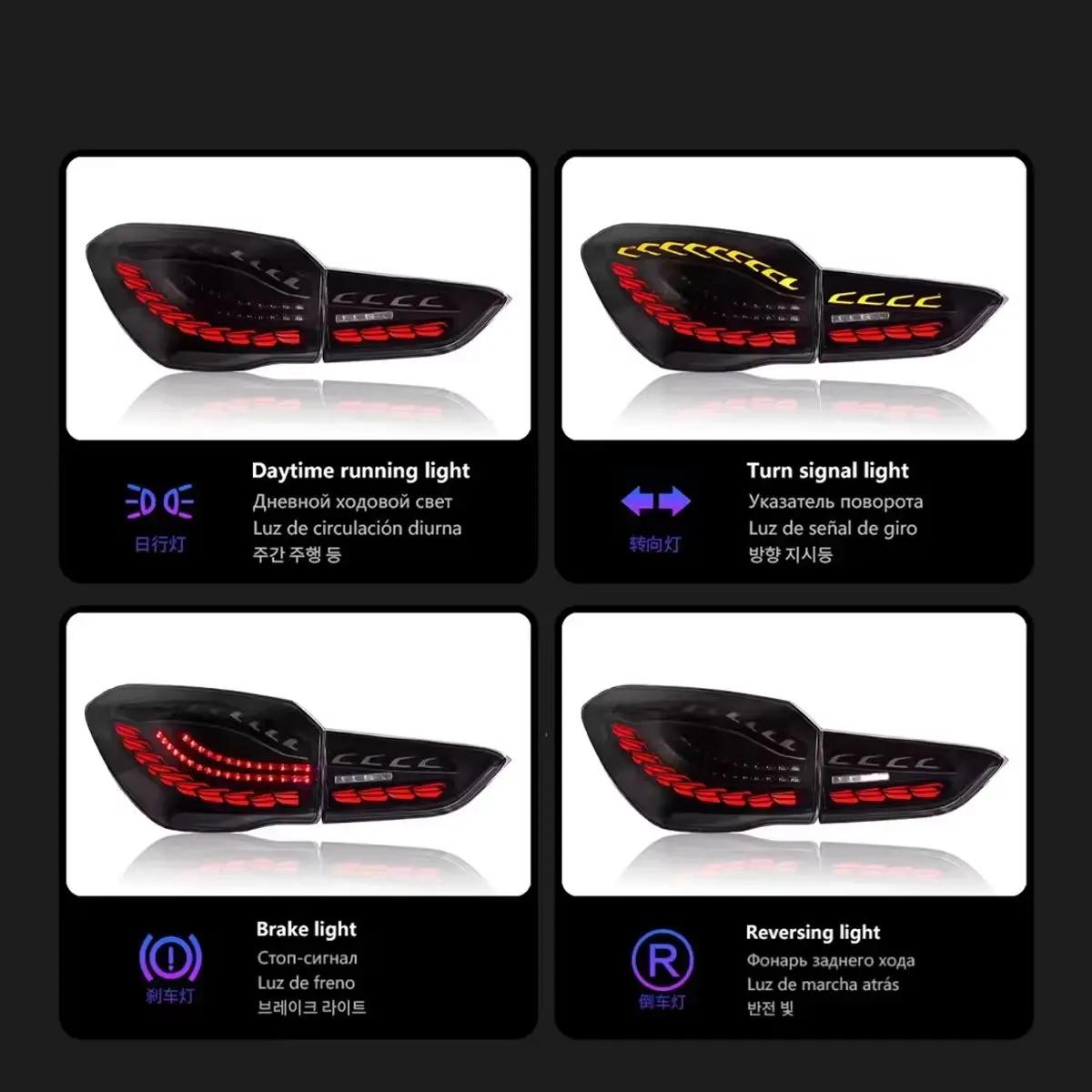 X1 F48 F49 LED Taillight 2016-2021 Upgrade Dynamic Rear Back Tail Light Modified Brake Reverse Lamp for BMW