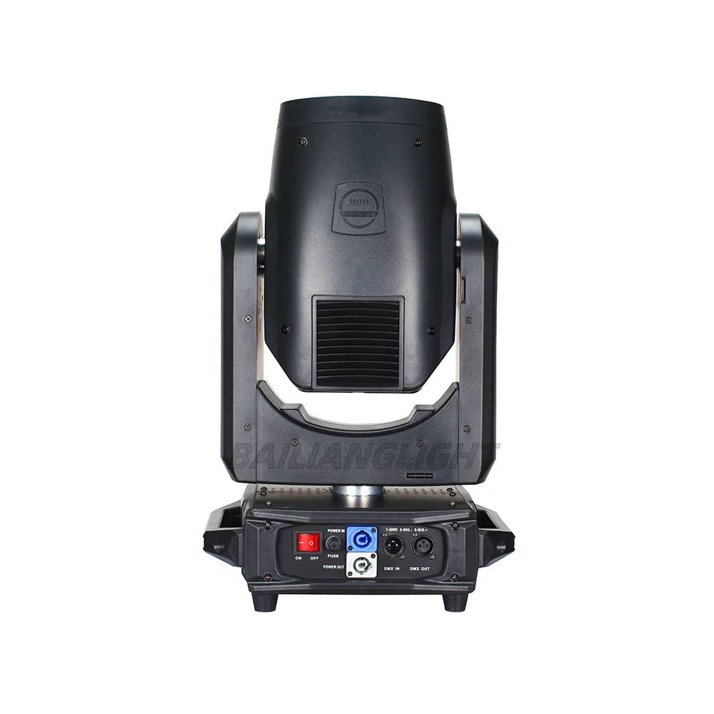 2PZ 380 واط 20R شعاع الرأس المتحرك مع المنشور الدوار Gobos والألوان تأثير الصقيع للمهنة DJ ديسكو عرض DMX ضوء المرحلة