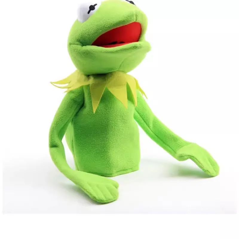 Novo cutethe sapo engraçado boneca de pelúcia fantoche de mão 40cm crianças brinquedos de pelúcia para crianças