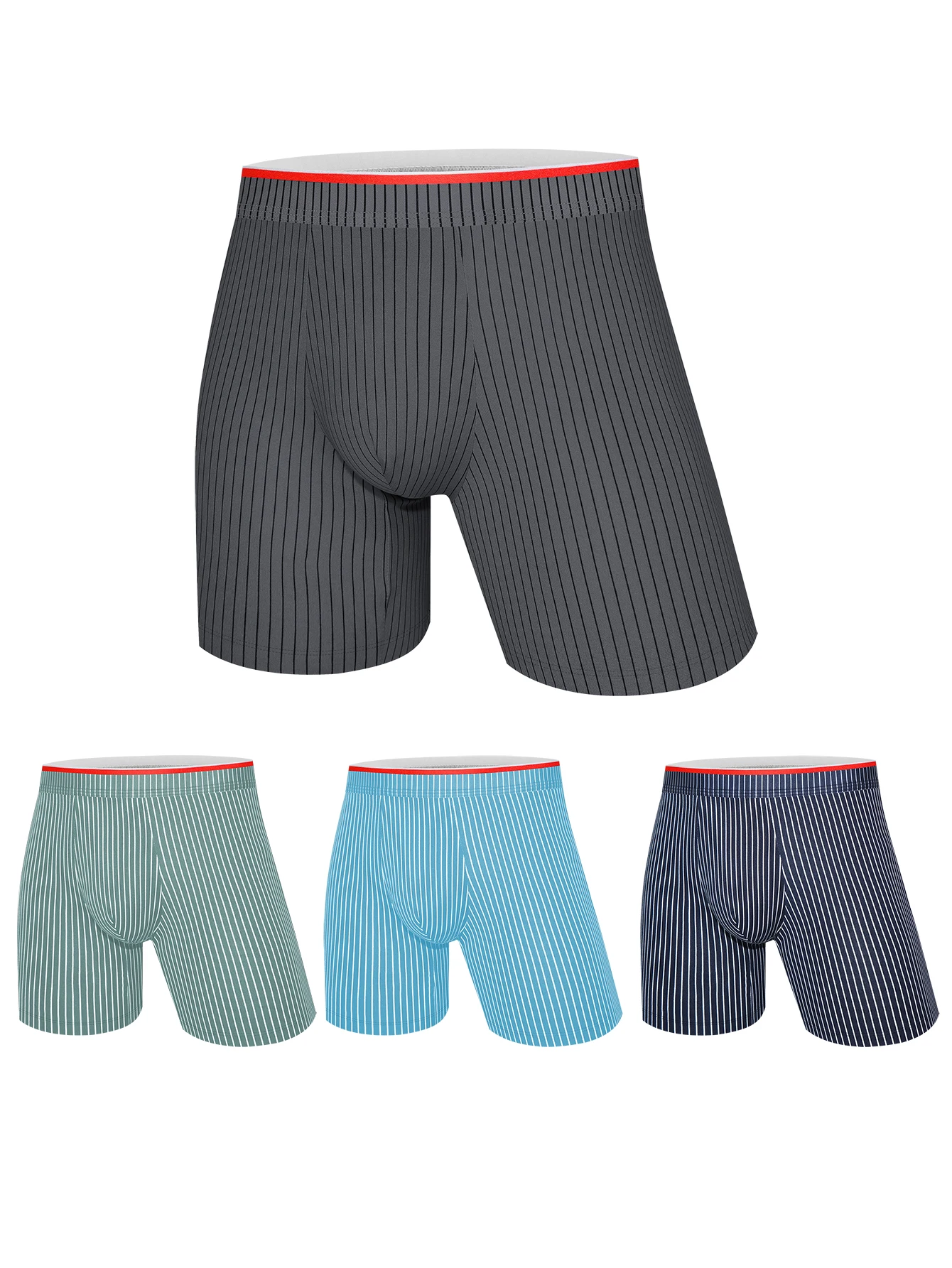 

4pcs Men S Panties Boys Man Boxer Pants Antibacterial Shorts Men S Boxers Shorts Head thefourseasons classicsstripe atmosphere