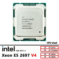 Intel Xeon E5 2697 V4 procesador de CPU 2697V4 usado 2,3 GHz 18 núcleos LGA 2011-3