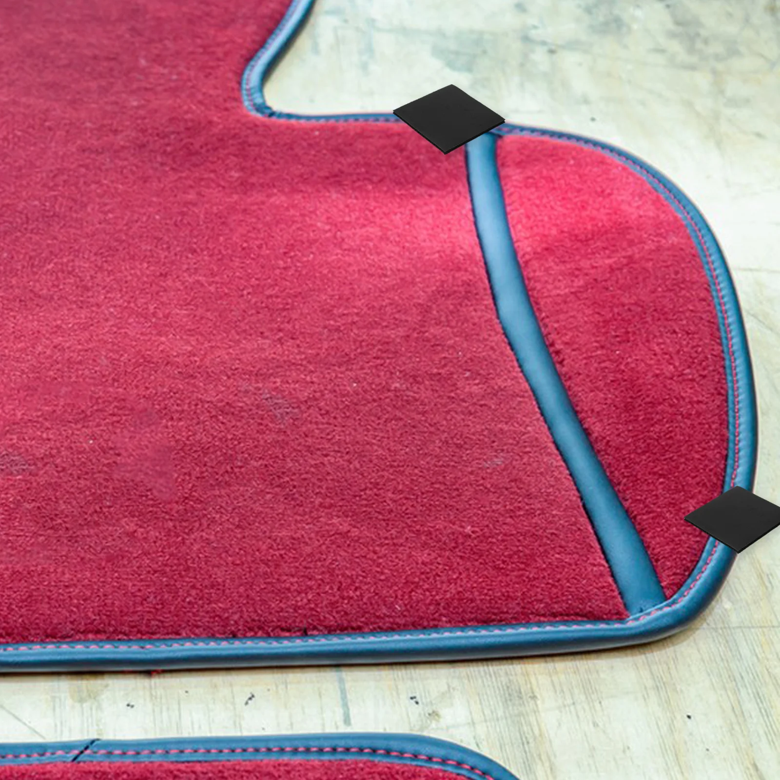 

20Pcs Double Sided Adhesive Hook and Loop Tape Car Floor Mat Fastener Automotive Interlocking Carpet Gripper Strips