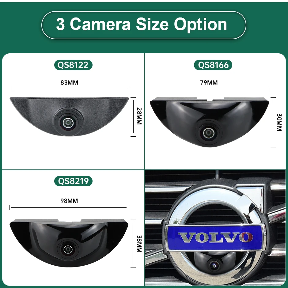 CCD AHD 1080P 1000TVL Vehicle Emblem Logo Car Front View Camera For Volvo S40 S60 S80 S90 V40 V50 V60 V70 XC30 XC60 XC90