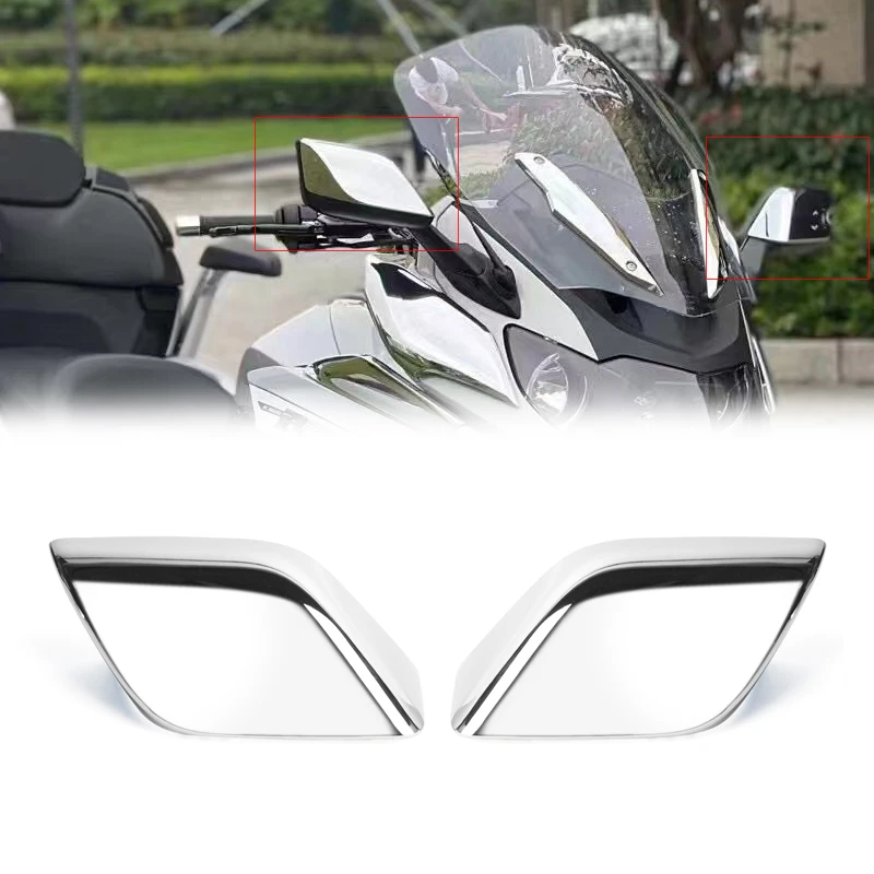 

Panical Fairing LR Side Rear Mirrors Case Cover Hood Rearview Mirror Housing For Bmw K1600B 2018-2024 Black Preal Chrome