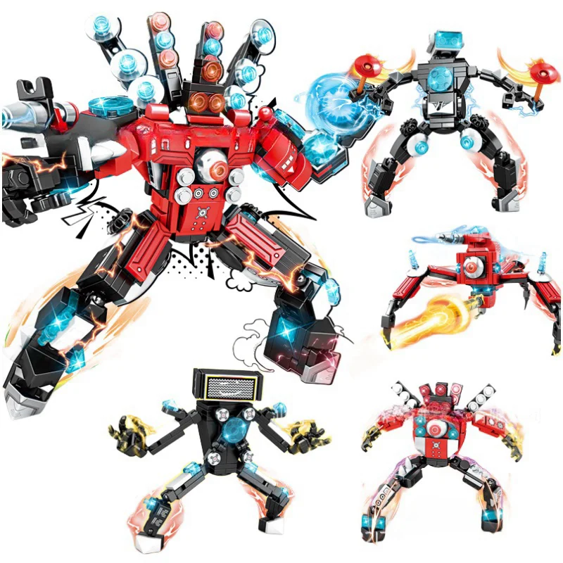Hot Skibidi Toileted Building Blocks TVman Titan Speakerman Upgraded Animation Figure Model Mini Action Figures Bricks Toy Gifts