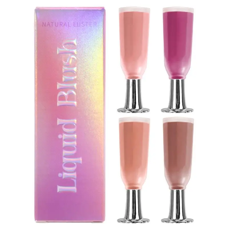 Liquid Blush Long-lasting Liquid Blush Facial Contouring Lightweight Soft Multi-Use Cream Blush Waterproof Facial makeup Stick