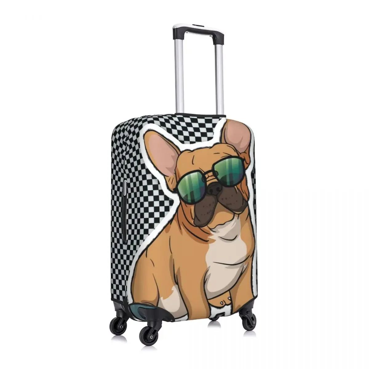 Cubiertas protectoras de equipaje con estampado de Bulldog americano, cubiertas antipolvo elásticas e impermeables para maletas de 18 a 32 pulgadas, accesorios de viaje