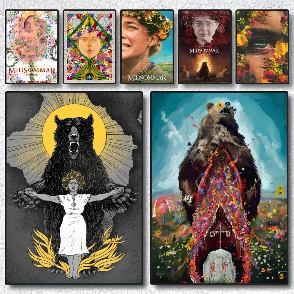 

Classic Movie M-Midsommar Poster Self-Adhesive Removable Poster - Perfect for Renters, Home & Dorm Room Aesthetic Decor