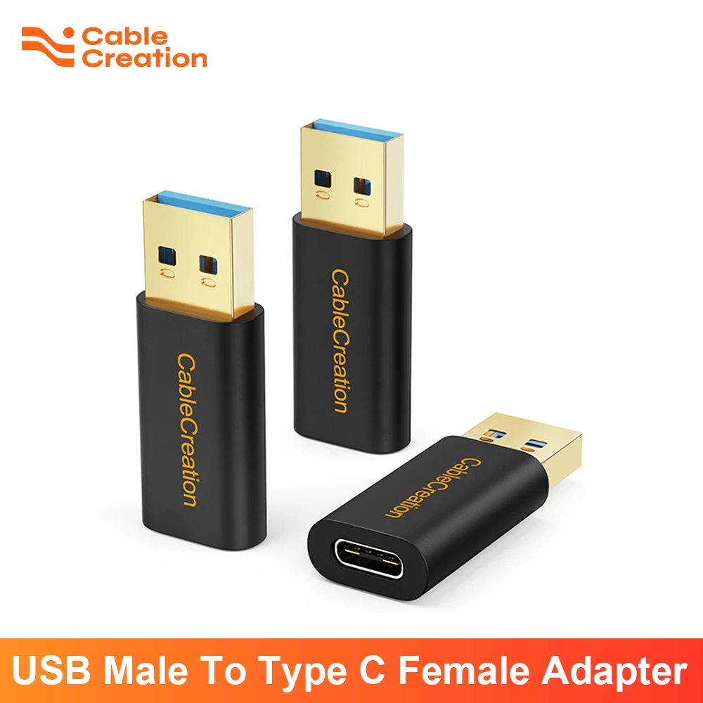 

CableCreation USB To Type C Female Adapter OTG Converter USB 3.0 5Gbps 3A for Laptops Macbook Xiaomi Samsung Logitech