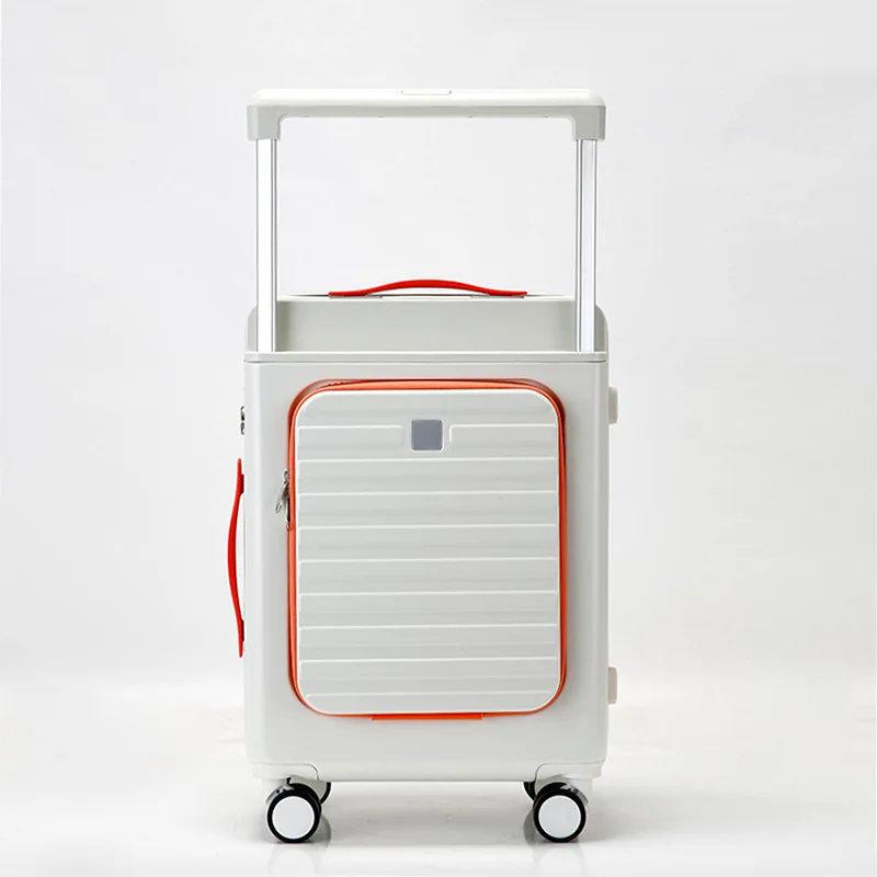 Wide Handle 20Inch Boarding box Multifunctional front Opening Alloy Trolley Case 22“24”26“ Combination Lock Lightweight Suitcase