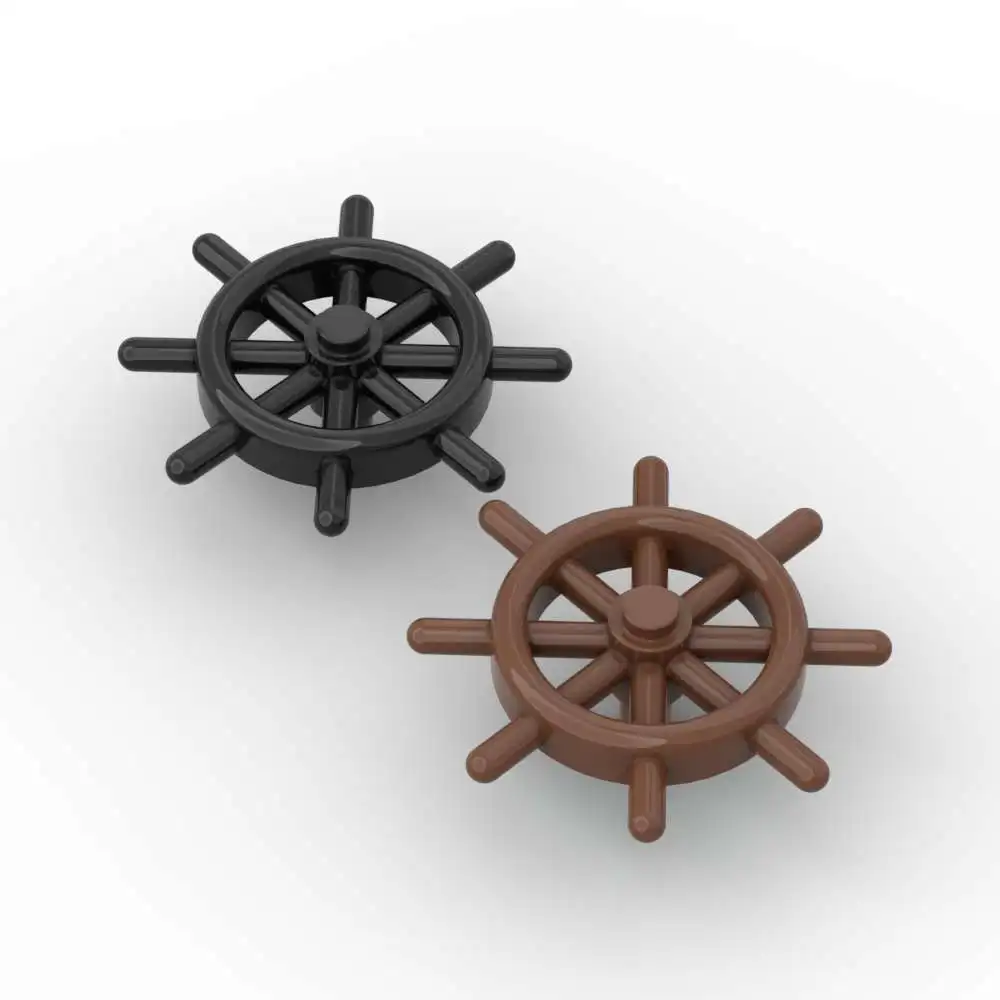 MOC 1PCS Boat Ship‘s Wheel 4790 Building Blocks Navigation Vehicle Rudder Steering Bricks Idea Toy Adults Birthday Holiday Gifts