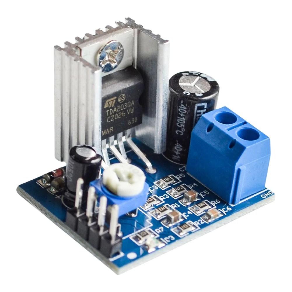 TDA2030A Digital Audio Power Amplifier Board 18W Speakers Audio Amplifier Module for DC Power Supply Audio System DIY Speakers