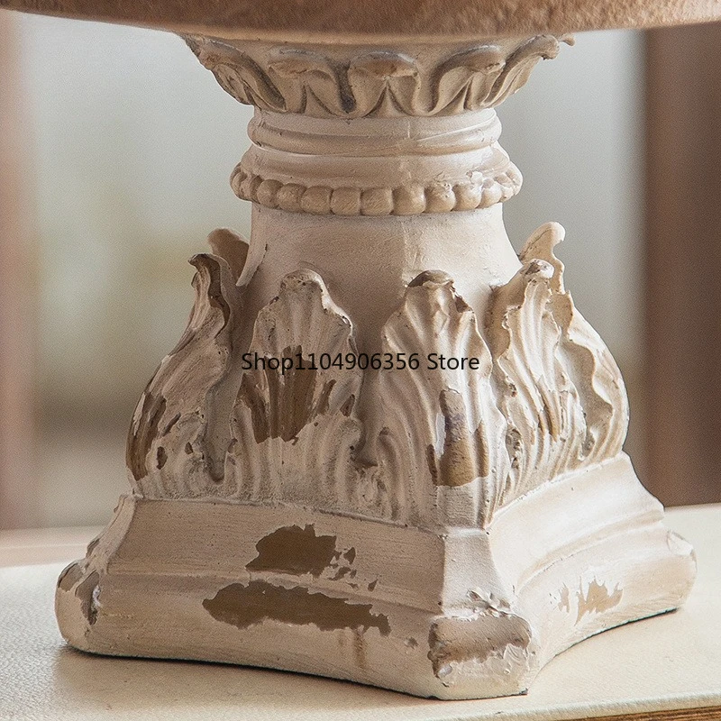 

Французская ретро-фруктовница с резьбой - винтажное украшение из массива дерева для свадебной фотосъемки, декора входа в гостевой дом.