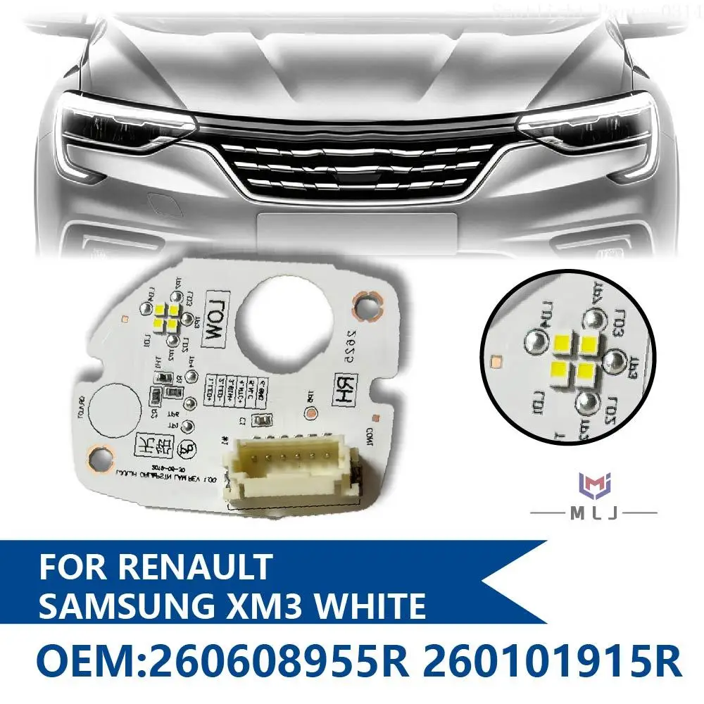 

L-260608955R R-260101915R For Renault SAMSUNG XM3 2021-2025 Angel Eye Board Headlight White DRL LightSource Chip Car Accessories