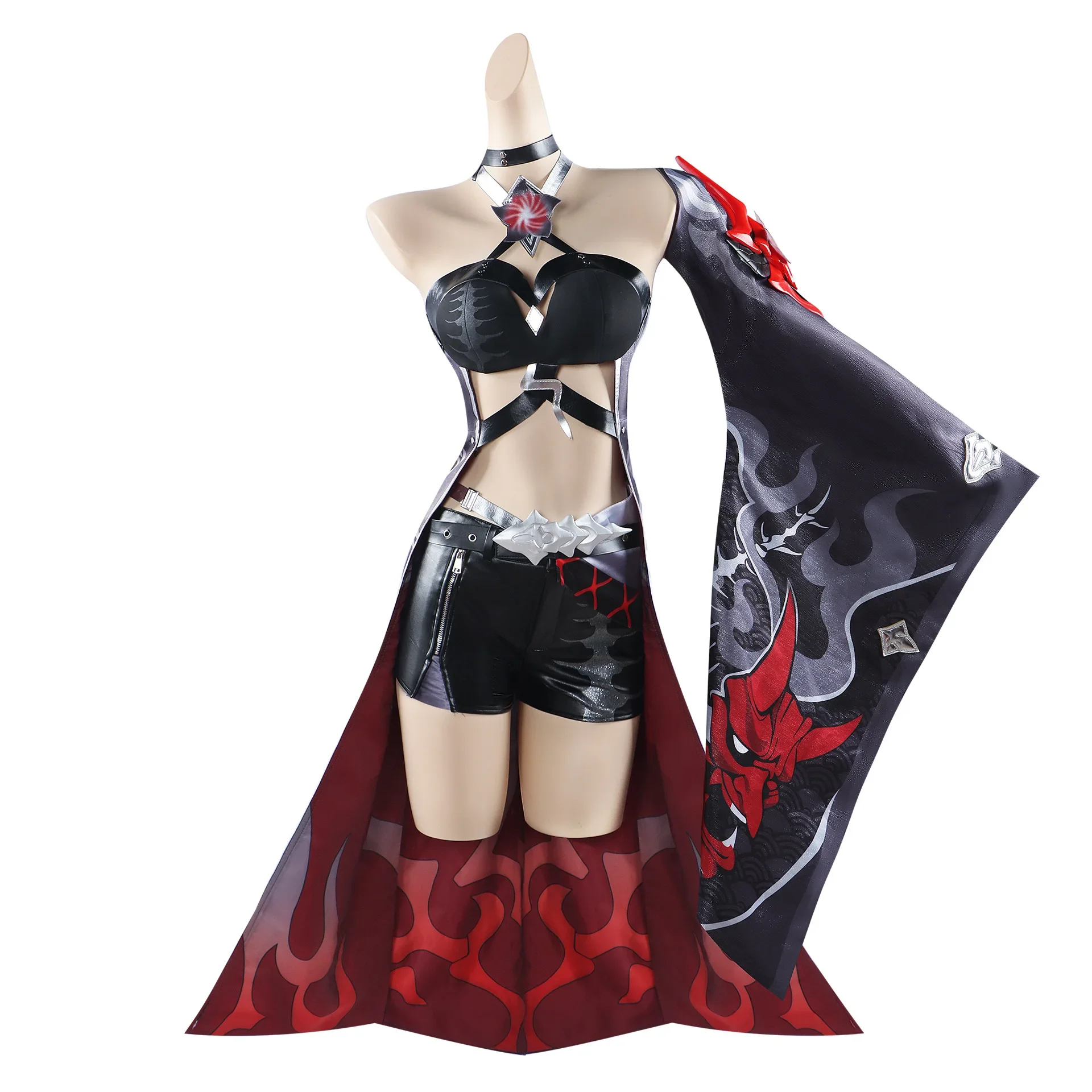 Game Honkai Star Rail Acheron Red Cosplay Costume Galaxy Rangers Acheron Sexy Suit Halloween Carnival Party Dress