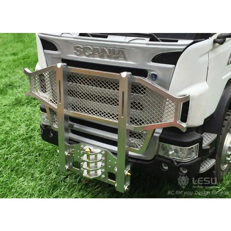 Bumper 1/14 RC Truck Tamiya Remote Control G-6055 Tractor Anti-collision Guardrail DIY Model LESU