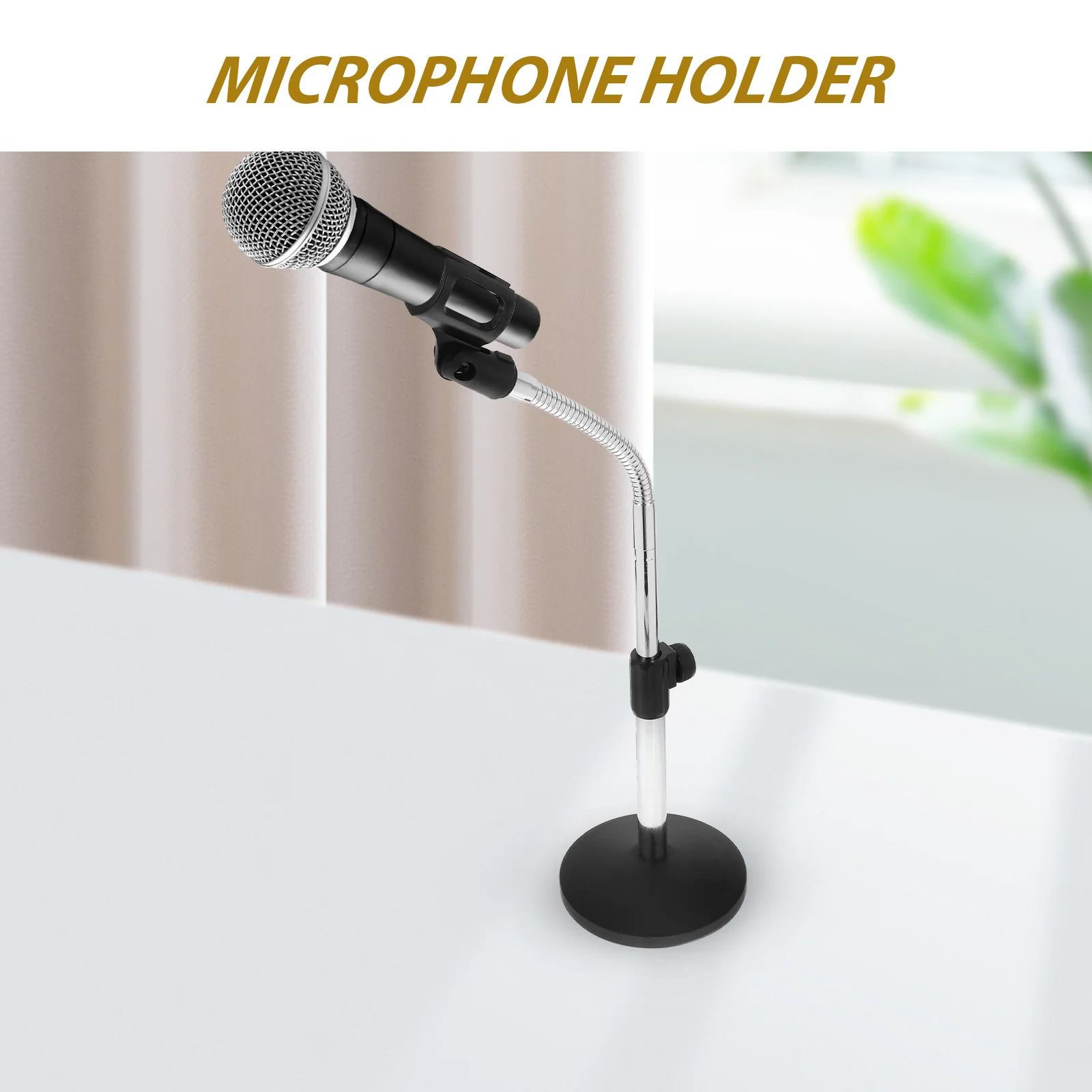 adjustable-microphone-stand-desktop-telescopic-support-flexible-hose-mic-holder-stable-metal-base-tabletop-mic-stand