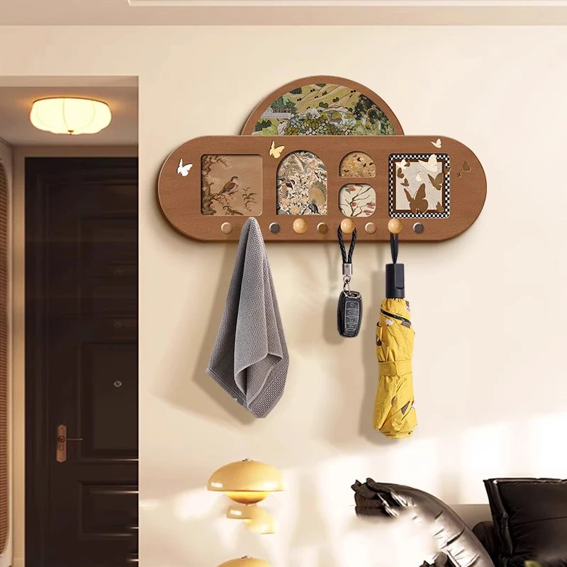 

Wooden Hanging Coat Racks Living Room Luxury Dress Display Rail Modern Coat Racks Portable Organizer Perchero Salon Furniture