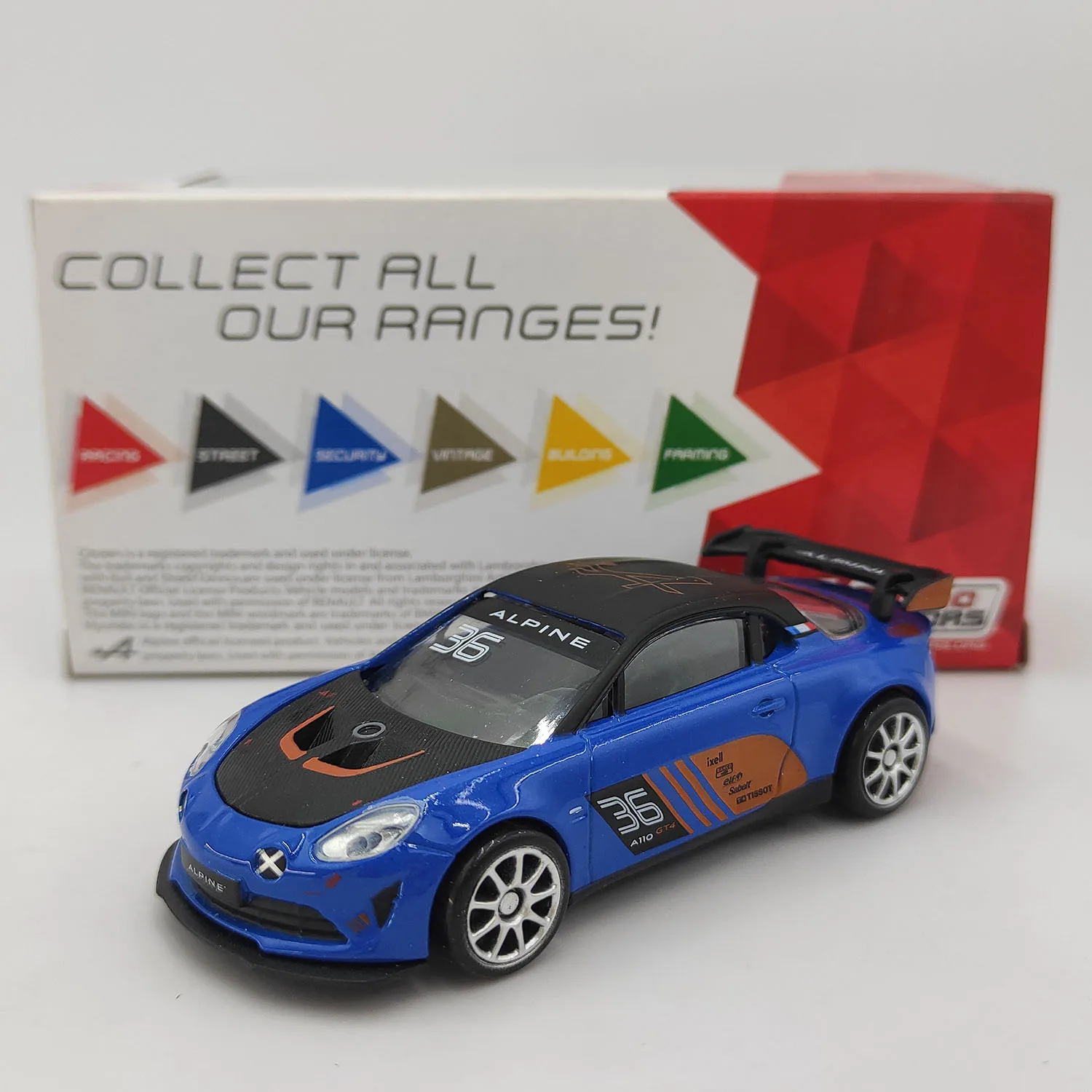 

Diecast 1:43 Scale Renault Alpine A110 GT4 Racing Car Alloy Model Collectible Toy Gift Souvenir Display Ornament