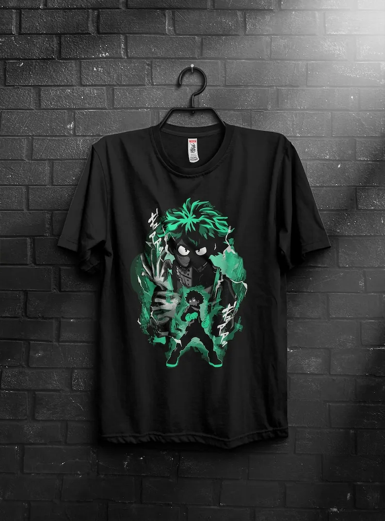 anime shirts, anime gifts, gift for, unisex, Bakugo, Midoriya, All Might, Aizawa